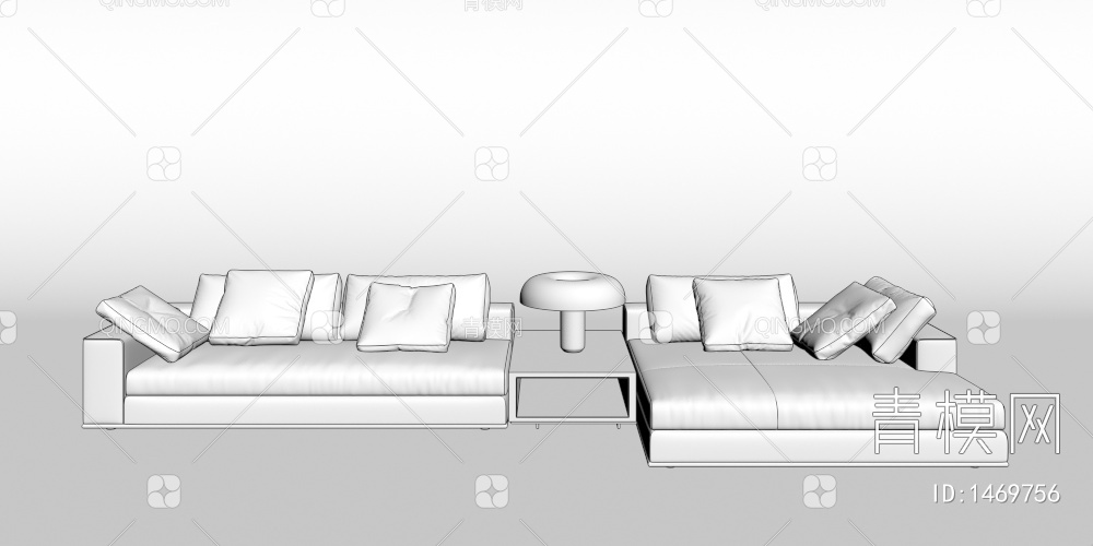 多人沙发3D模型下载【ID:1469756】