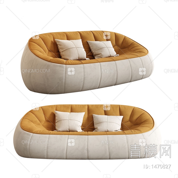 SedesRegia双人沙发3D模型下载【ID:1470827】