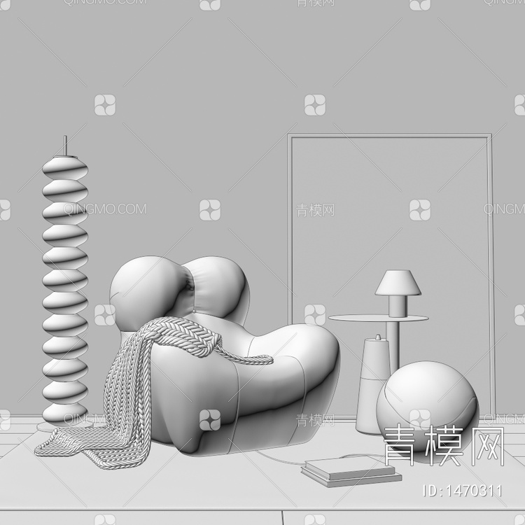 懒人沙发3D模型下载【ID:1470311】