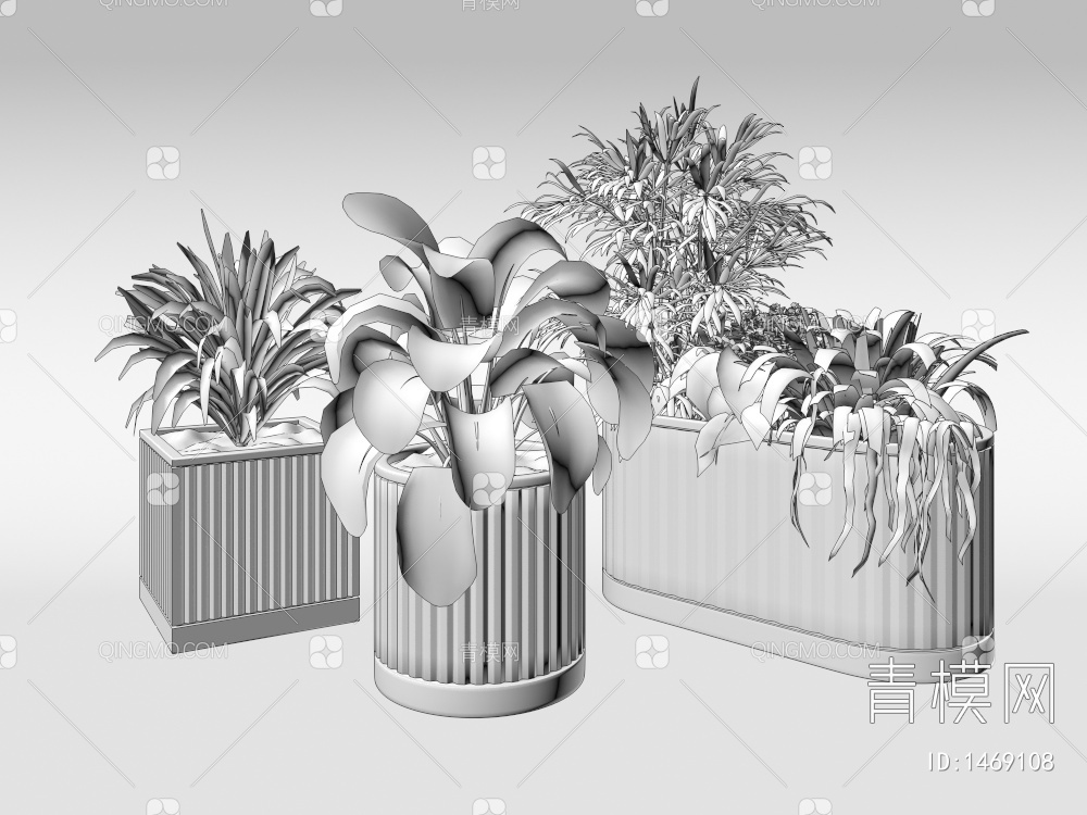 盆栽3D模型下载【ID:1469108】