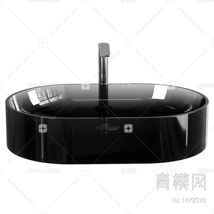 玻璃洗手台盆3D模型下载【ID:1472510】
