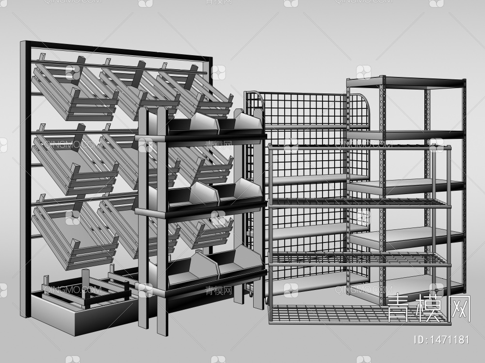 展架货架3D模型下载【ID:1471181】