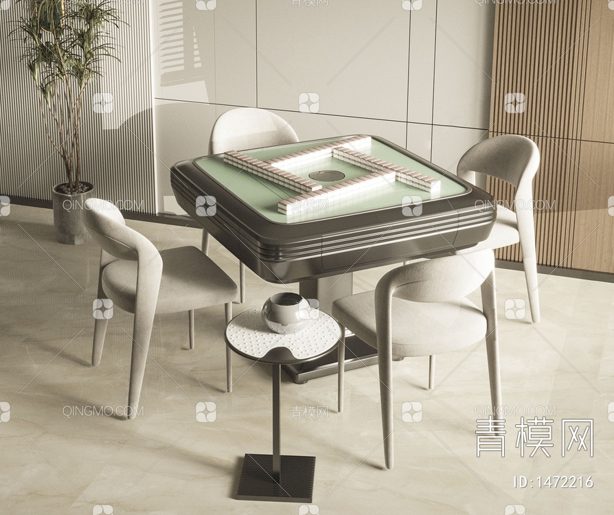 麻将桌 娱乐桌3D模型下载【ID:1472216】