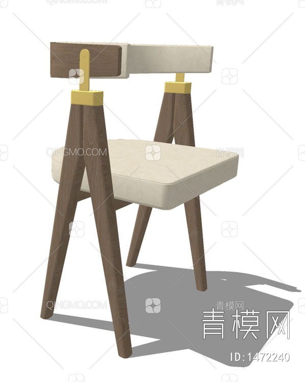 Poliform 单椅子 餐椅SU模型下载【ID:1472240】