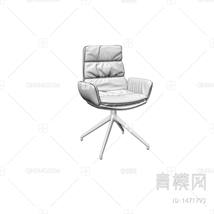 Arva 皮革单椅3D模型下载【ID:1471793】