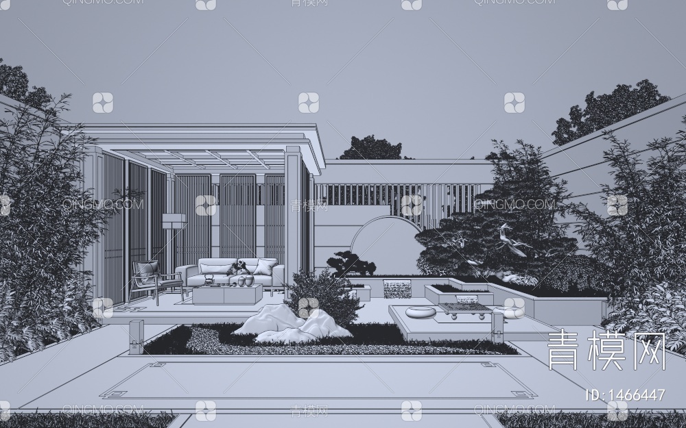 庭院3D模型下载【ID:1466447】
