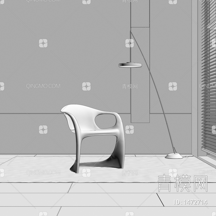 透明休闲椅子3D模型下载【ID:1472714】