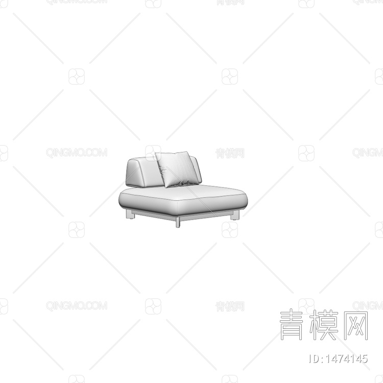 Cala 休闲双人沙发3D模型下载【ID:1474145】