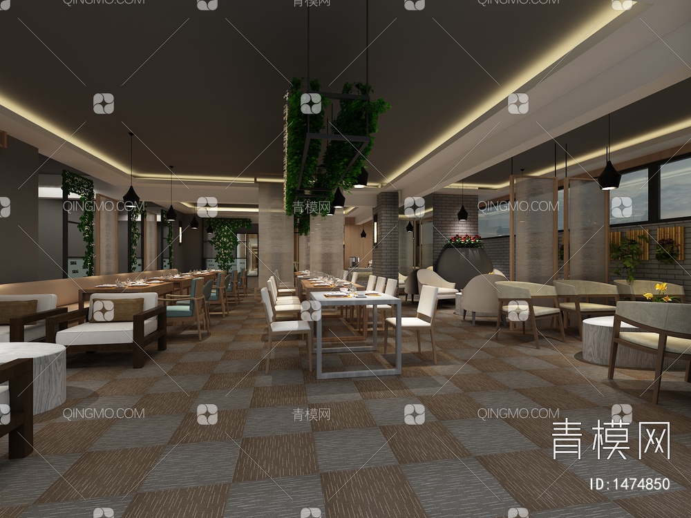 餐厅3D模型下载【ID:1474850】