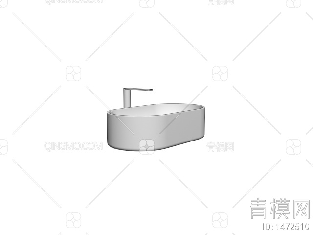 玻璃洗手台盆3D模型下载【ID:1472510】
