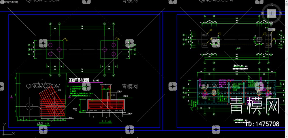 门楼设计 施工图 效果图【ID:1475708】