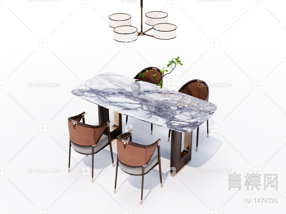 餐桌椅SU模型下载【ID:1476326】