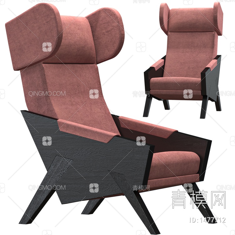 Fotel Liu休闲椅3D模型下载【ID:1477712】