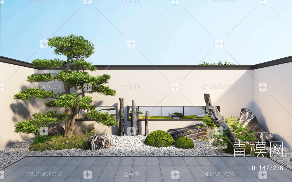 庭院景观3D模型下载【ID:1477238】