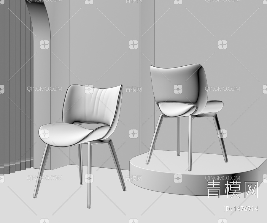 单椅3D模型下载【ID:1476914】
