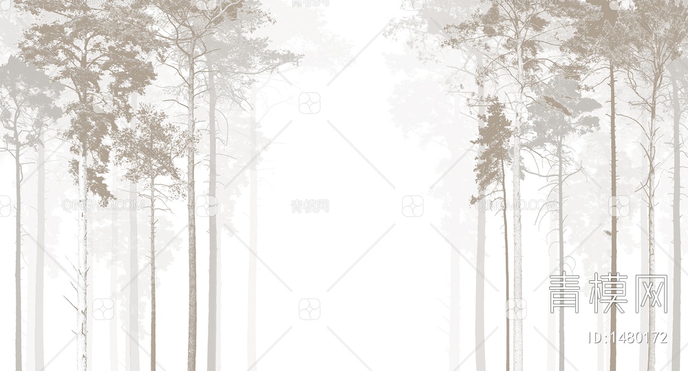 森林壁纸，森林墙纸贴图下载【ID:1480172】