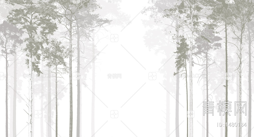 森林壁纸，森林墙纸贴图下载【ID:1480184】