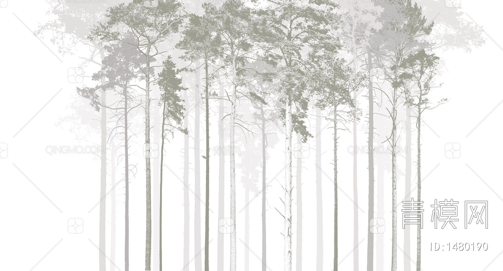森林壁纸，森林墙纸贴图下载【ID:1480190】