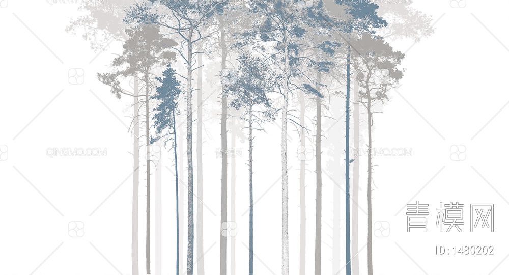 森林壁纸，森林墙纸贴图下载【ID:1480202】