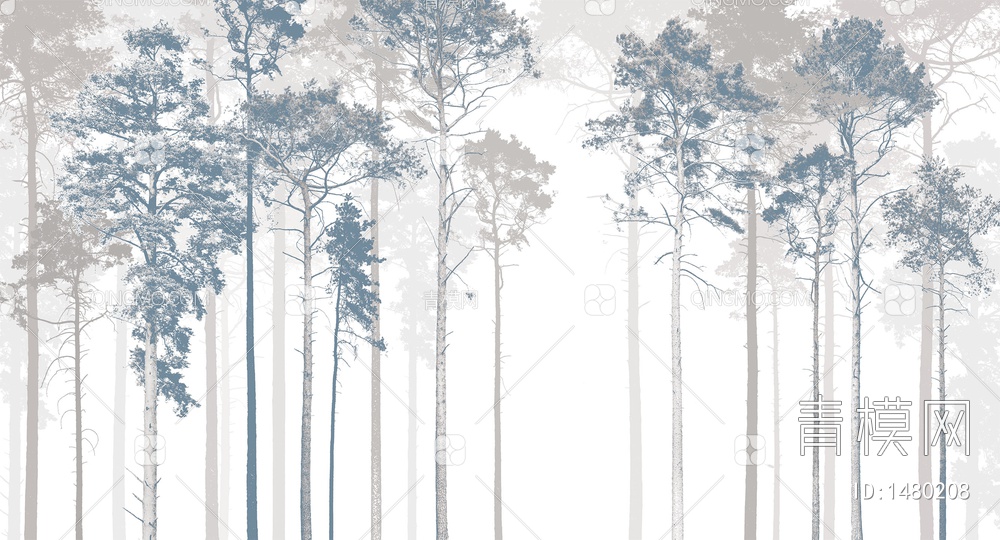 森林壁纸，森林墙纸贴图下载【ID:1480208】
