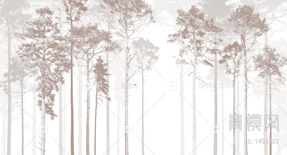 森林壁纸，森林墙纸贴图下载【ID:1480223】