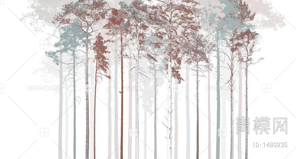 森林壁纸，森林墙纸贴图下载【ID:1480235】