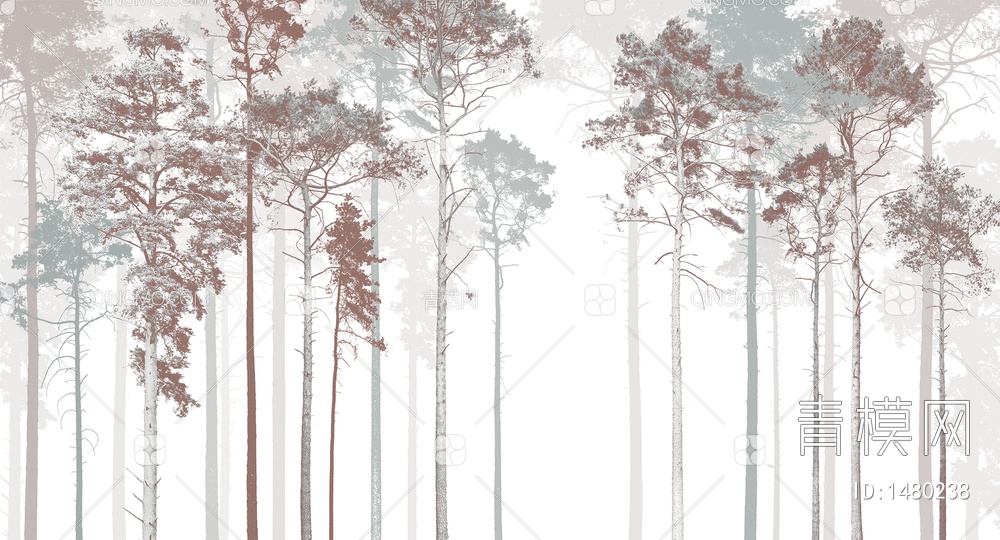 森林壁纸，森林墙纸贴图下载【ID:1480238】