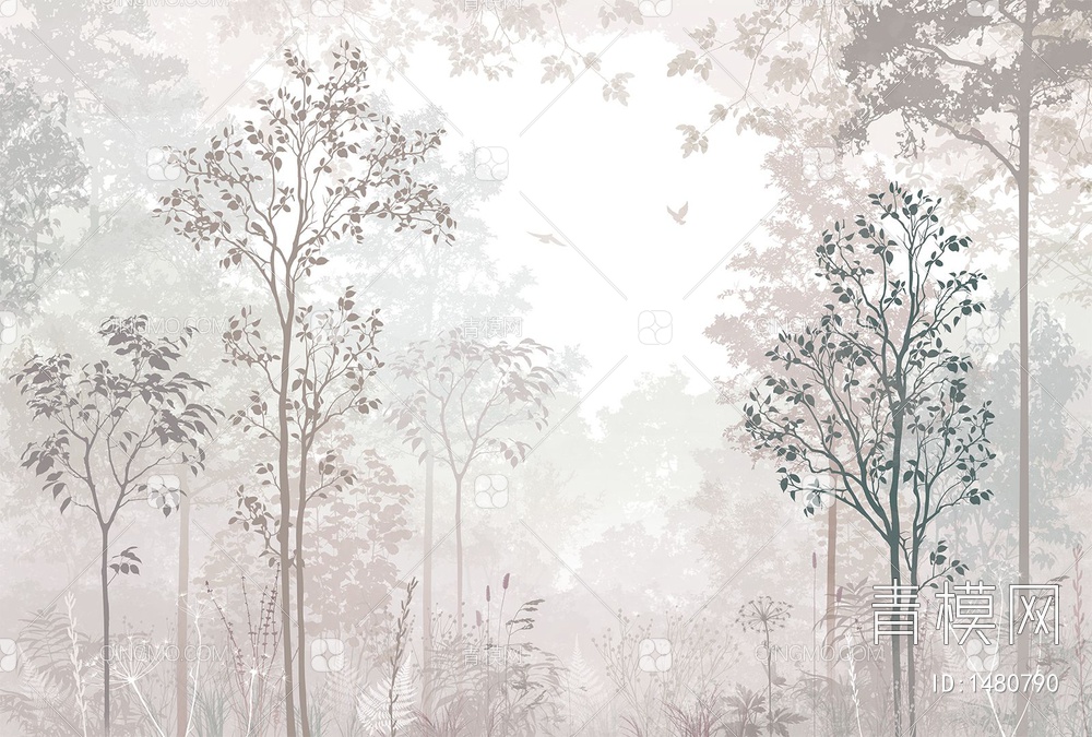 森林壁纸 植物壁纸贴图下载【ID:1480790】