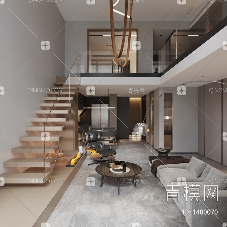 loft公寓3D模型下载【ID:1480070】