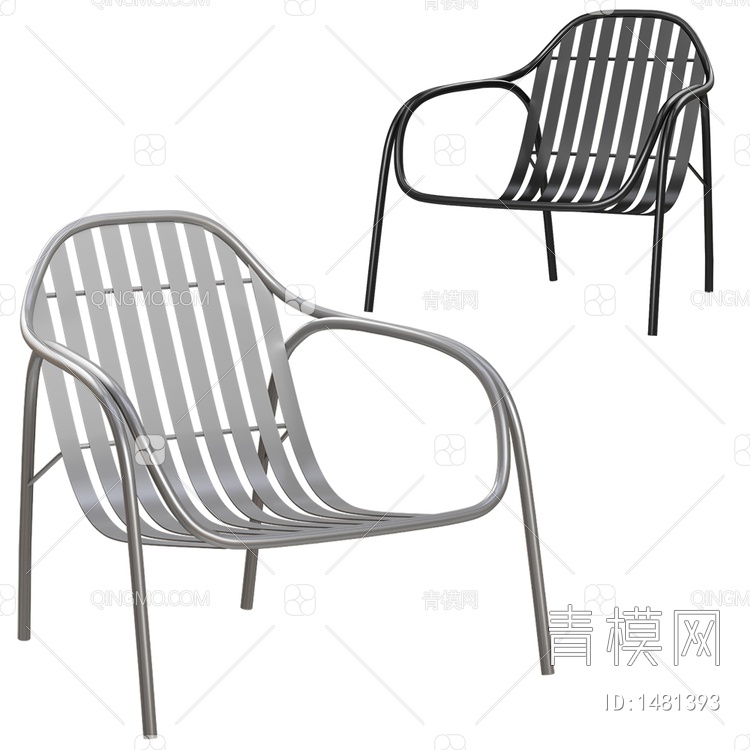 Alsole金属单椅3D模型下载【ID:1481393】