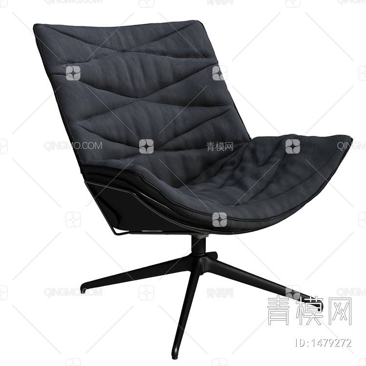 布艺单椅3D模型下载【ID:1479272】