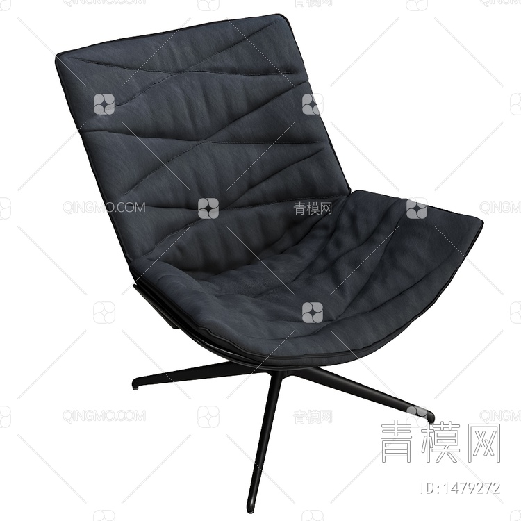 布艺单椅3D模型下载【ID:1479272】
