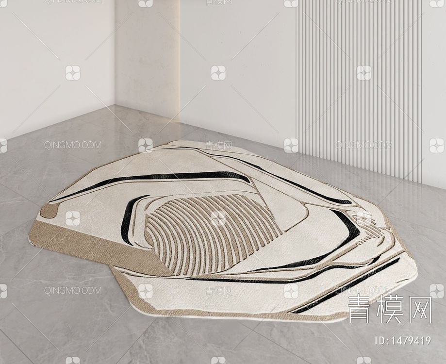异形地毯3D模型下载【ID:1479419】
