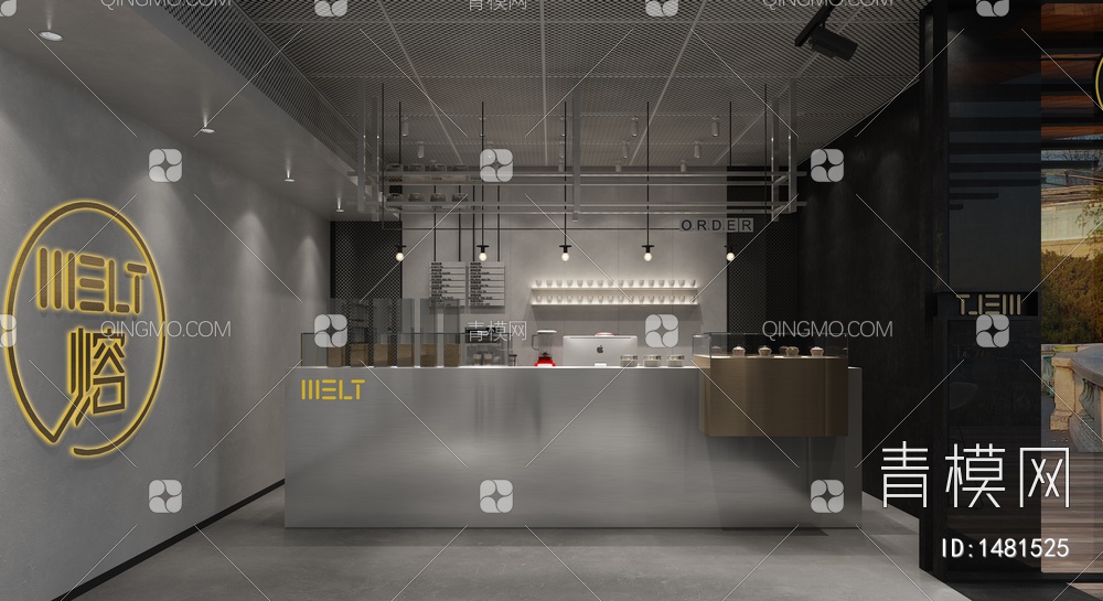 咖啡店3D模型下载【ID:1481525】