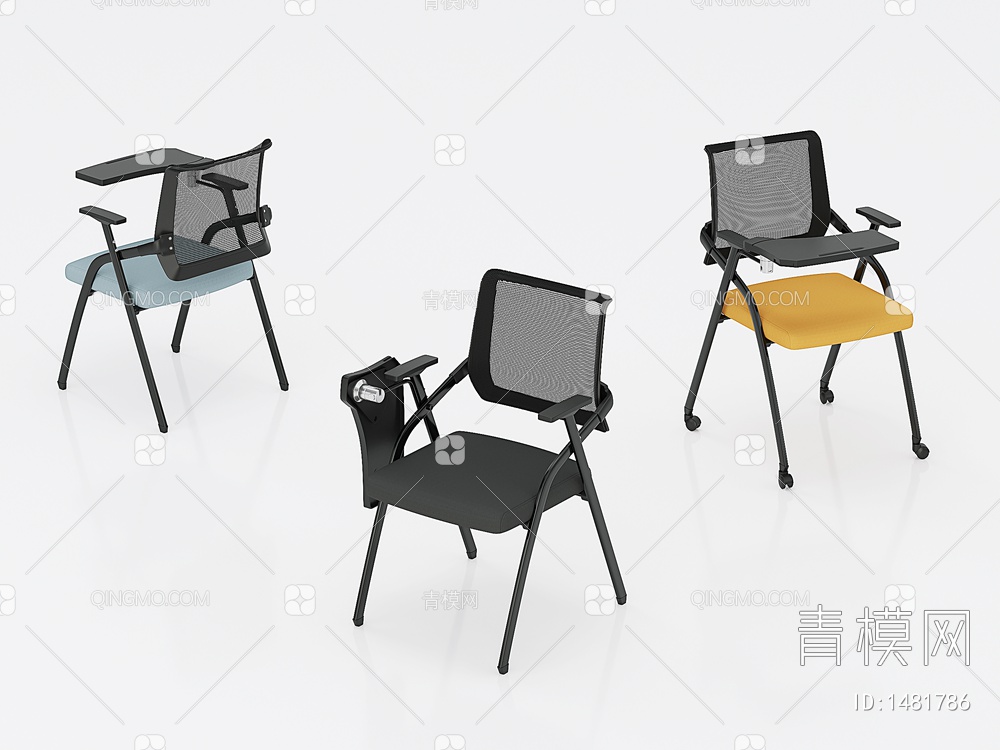 培训椅3D模型下载【ID:1481786】
