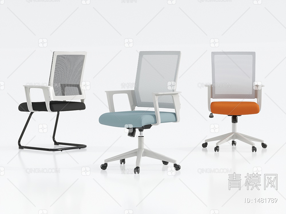 办公椅3D模型下载【ID:1481789】