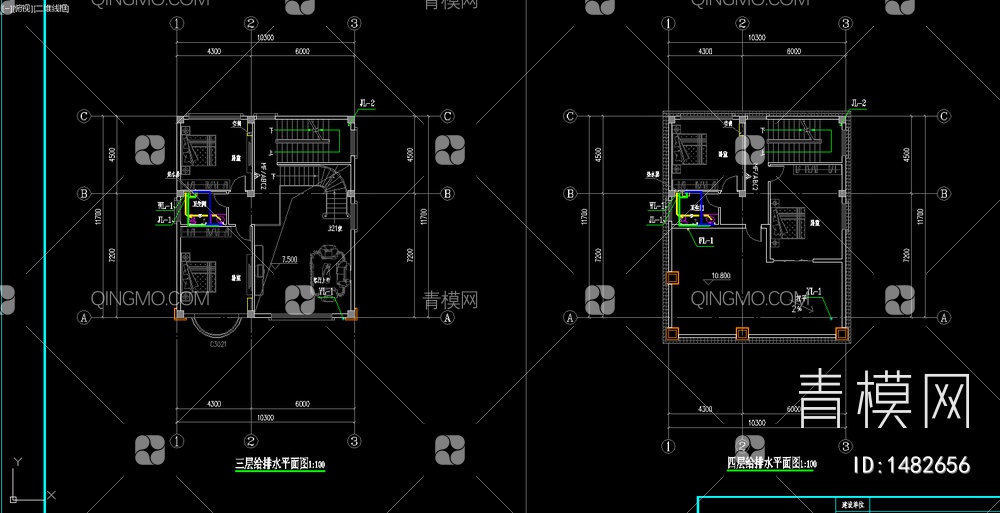 住宅给排水 施工图【ID:1482656】