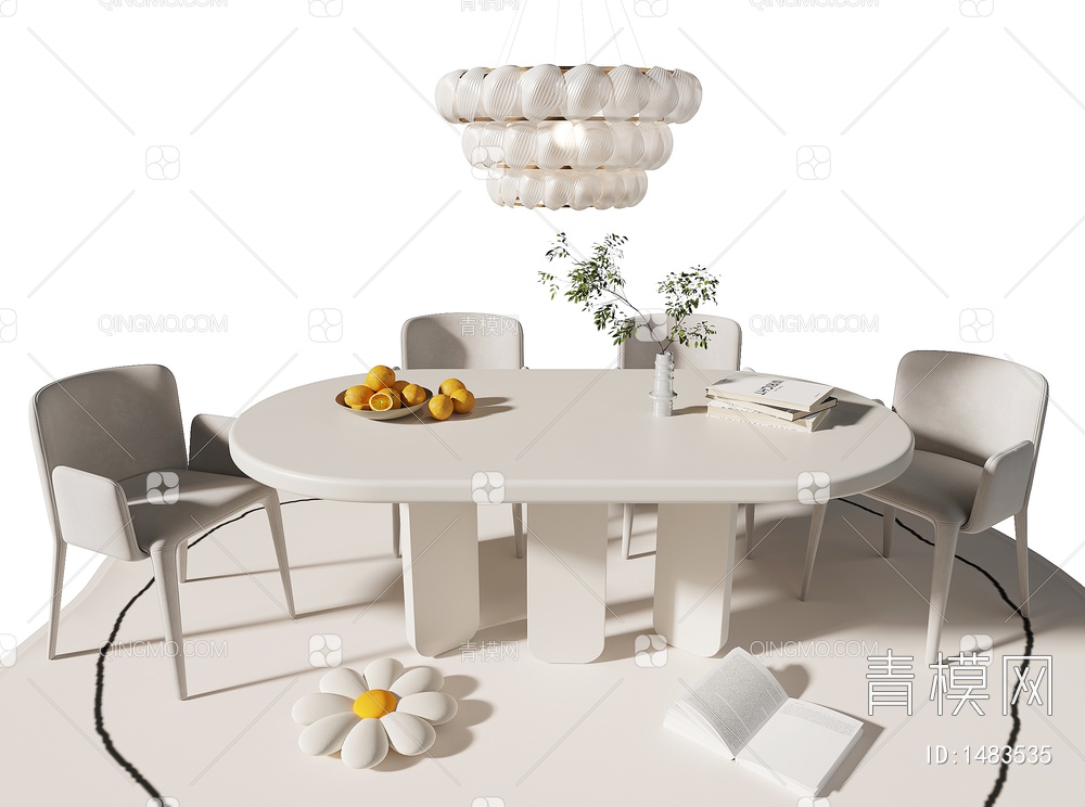 餐桌椅3D模型下载【ID:1483535】