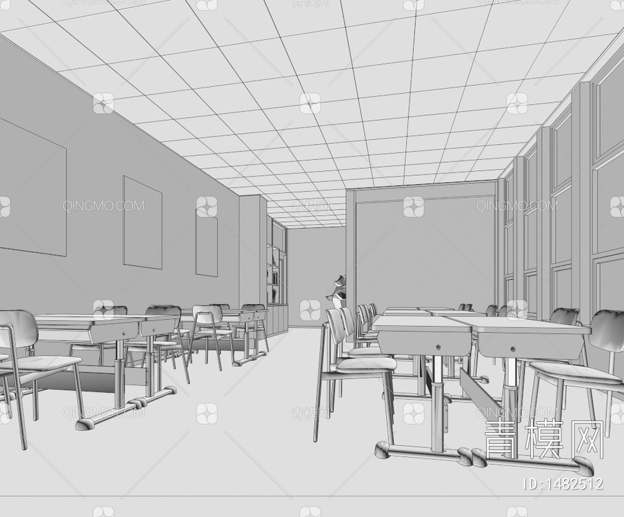 教室辅导教室3D模型下载【ID:1482512】