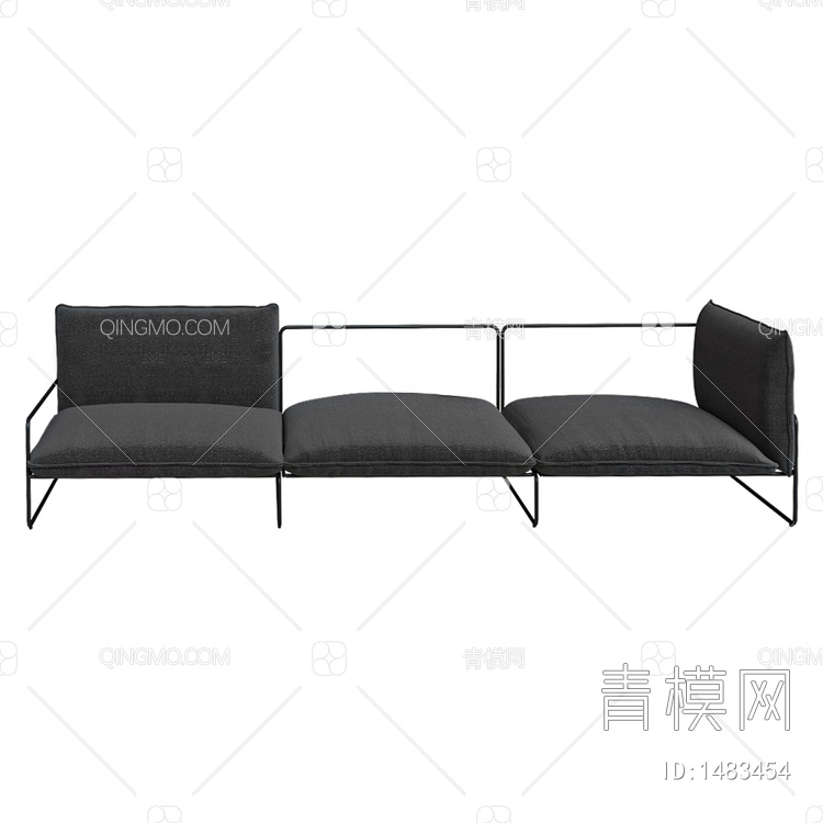 面包式休闲沙发3D模型下载【ID:1483454】