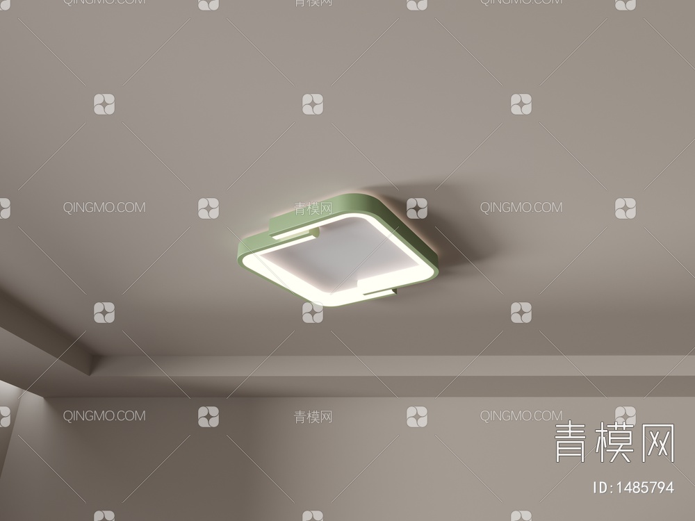 卧室灯 吸顶灯  大气圆形 主卧客厅房间灯 组合3D模型下载【ID:1485794】