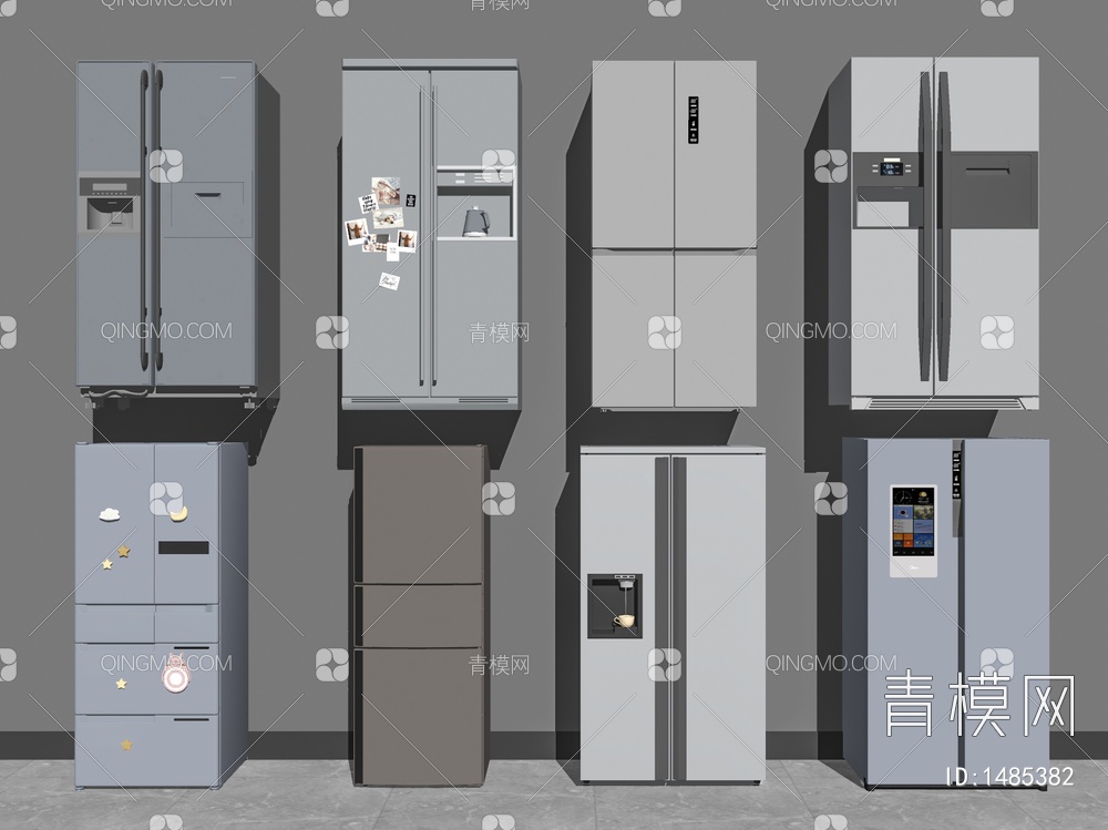 冰箱SU模型下载【ID:1485382】