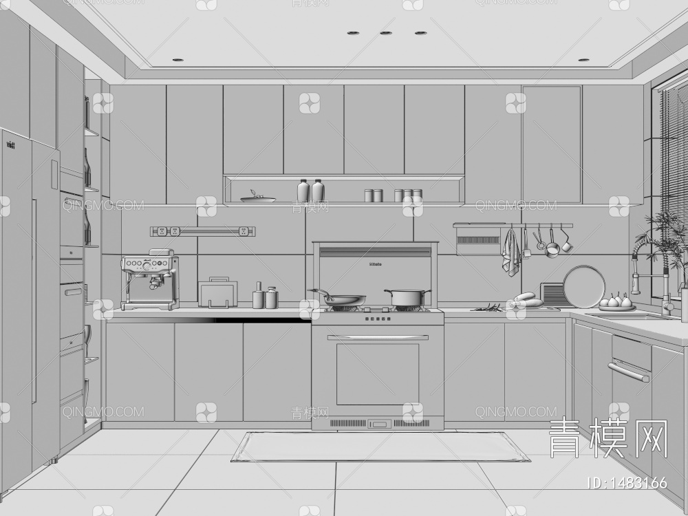 厨房3D模型下载【ID:1483166】