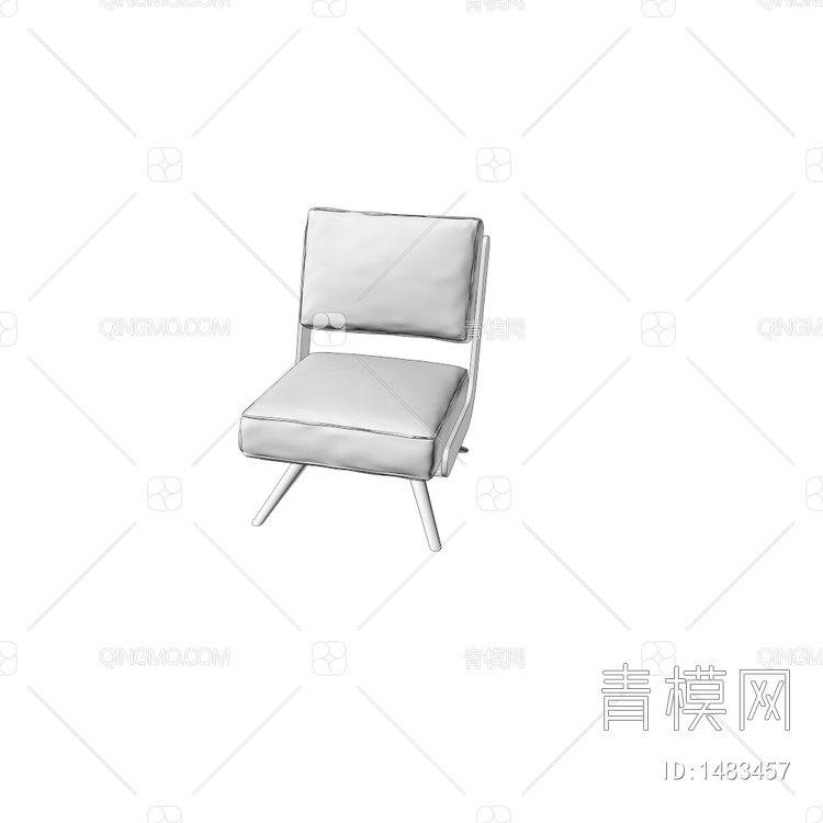 单人椅3D模型下载【ID:1483457】