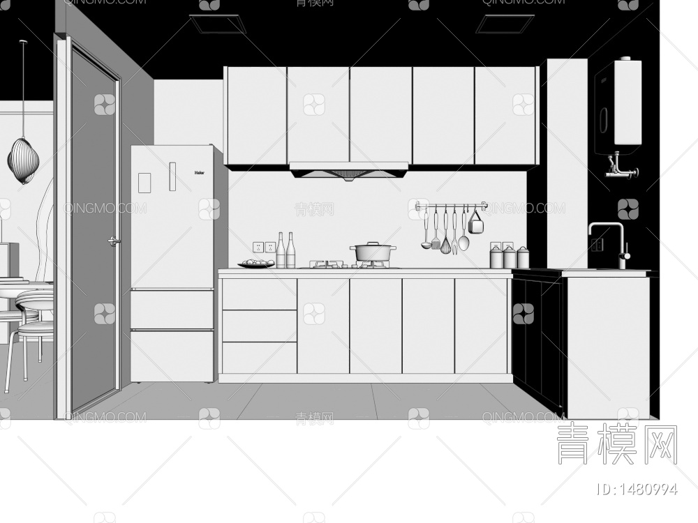 厨房3D模型下载【ID:1480994】
