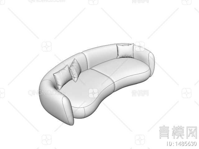 Moroso 双人沙发3D模型下载【ID:1485630】