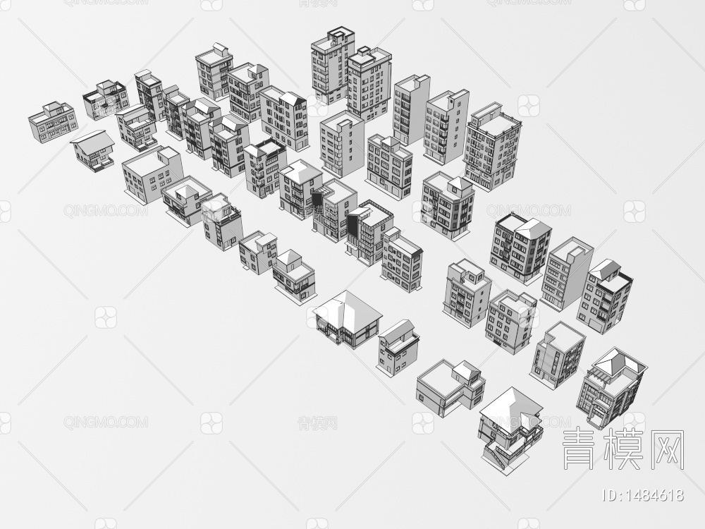 农村自建房 住宅 私宅大合集3D模型下载【ID:1484618】