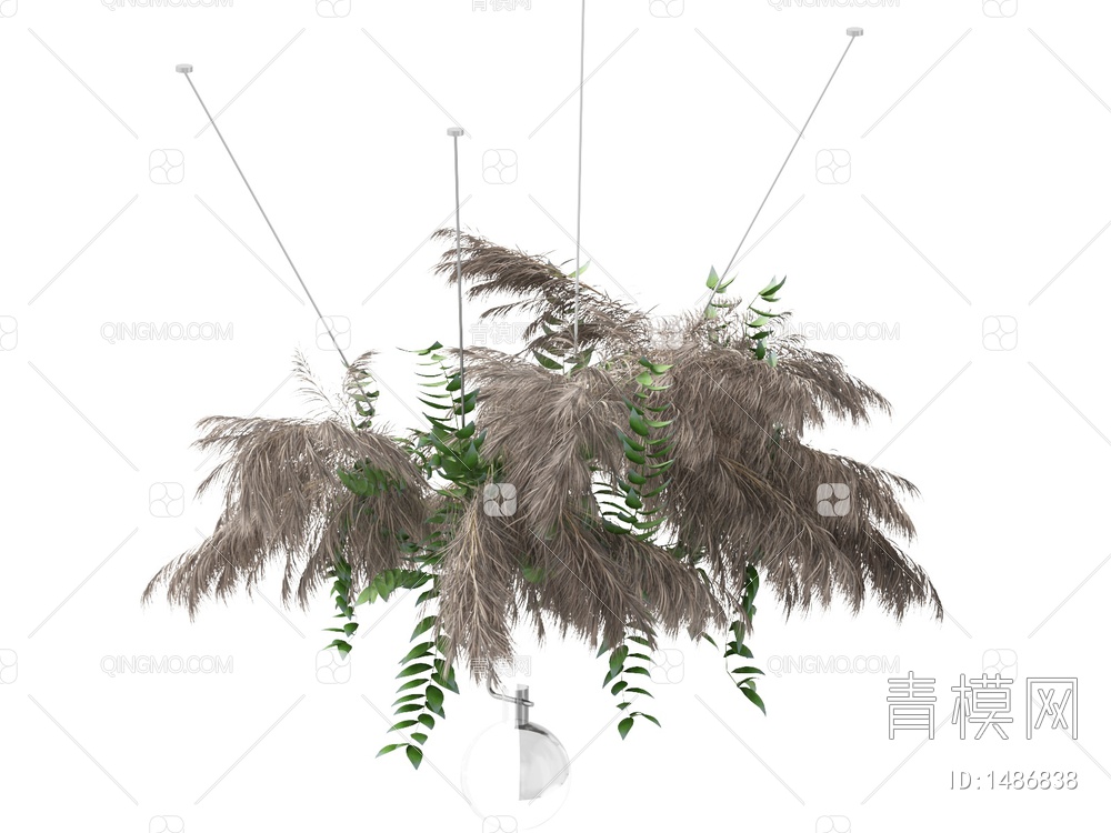 植物吊灯3D模型下载【ID:1486838】