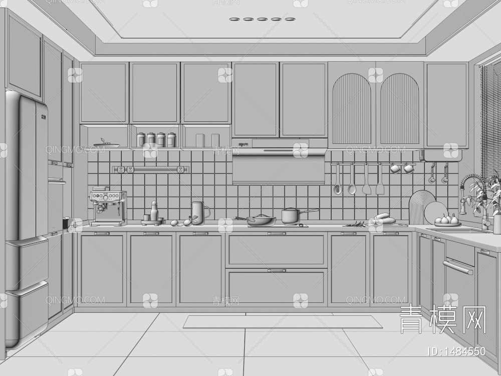 厨房3D模型下载【ID:1484550】