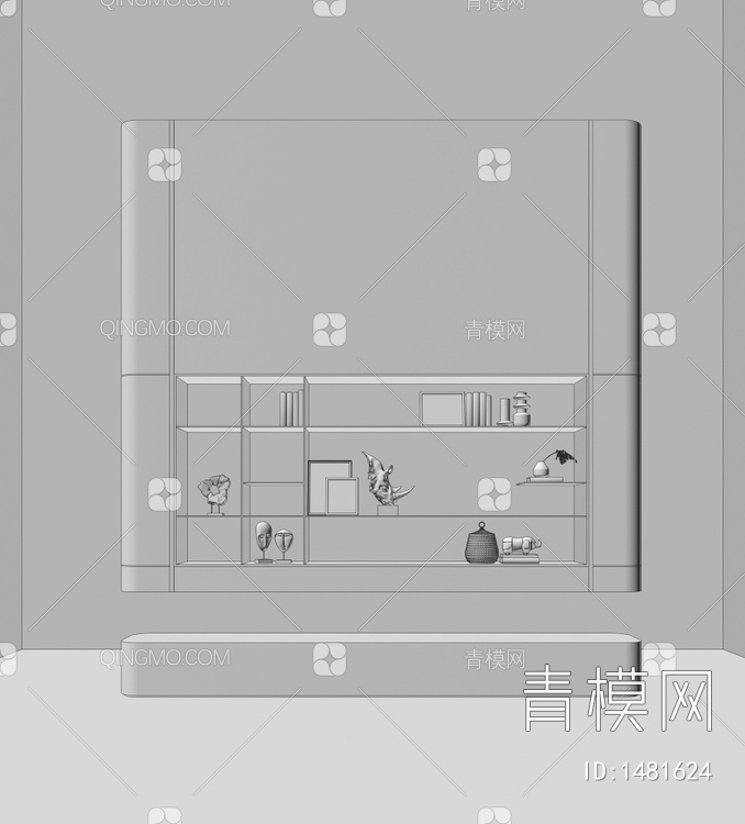 装饰柜，玄关柜3D模型下载【ID:1481624】